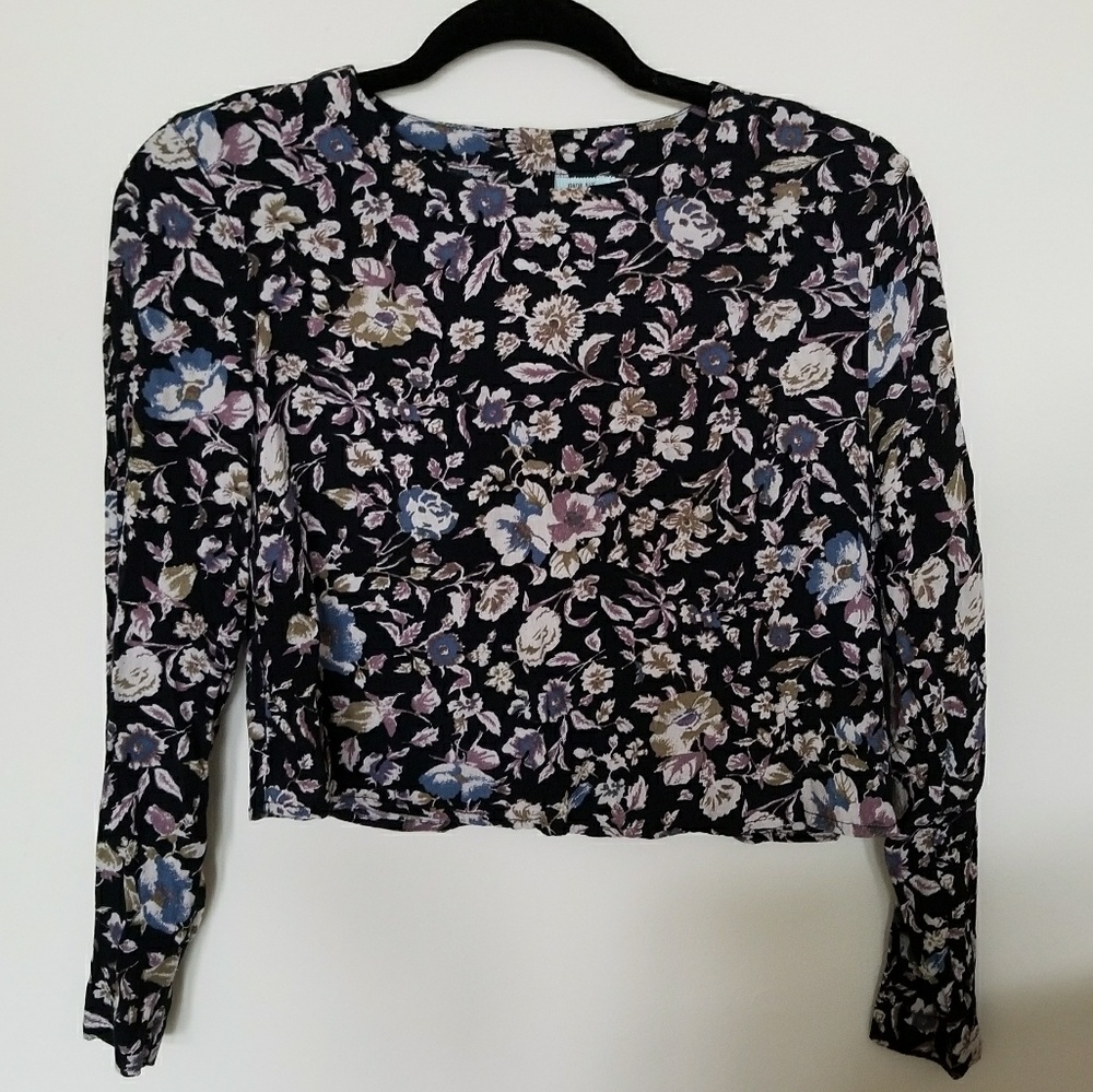 Kimchi Blue Floral Crop Top